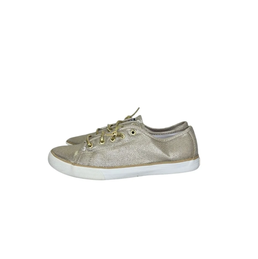 Sperry Top-Sider Big Girl's Seacoast Fashion Boat Gold Shoe Size 5M YG54361